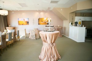 styled room with center table