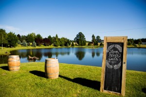 wedding at a lake